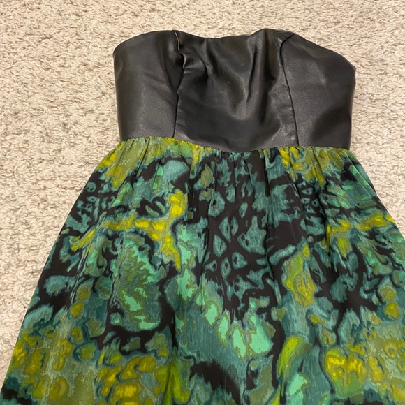 Faux Leather Mini Dress - Picture 2 of 3